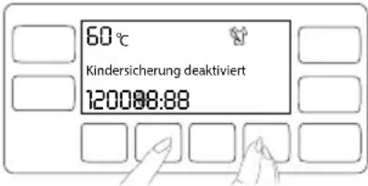 60°C Kindersicherung deaktiviert 120088.88