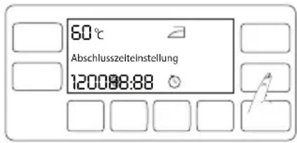 60°C Abschlusszeiteinstellung 120088:88