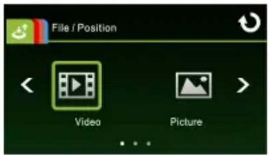 File / Position Video Picture