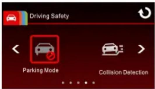 Driving Safety Parking Mode Collision Detection