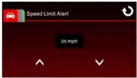 Speed Limit Alert 35 mph