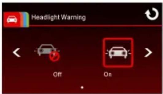 Headlight Warning Off On
