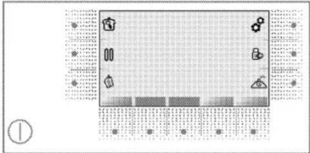 Ein-/Austaste Geschirrerkennung Information Stopptaste Kindersicherung Timer-Symbol Schnellheizen-Symbol Reinigungssperre Zurück zur Hauptauswahl Kochzonenkombination/Kochzonenteilung Einstellungssymbol Starttaste