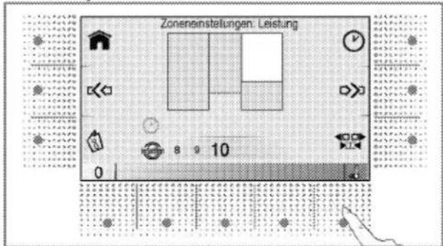 Zonenenstellungen: Leistung 8 9 10