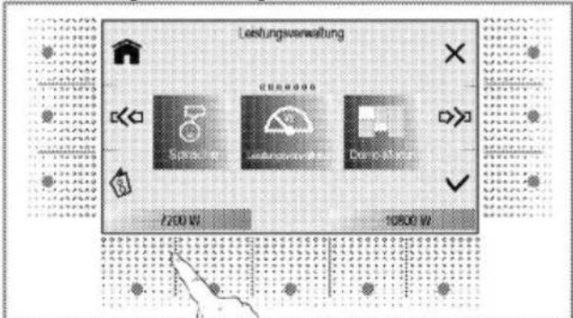 Leistungswertwaltung 2700 W 10800 W