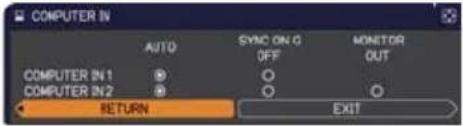 HITACHI CP-WX4041WN - INPUT menu - 4