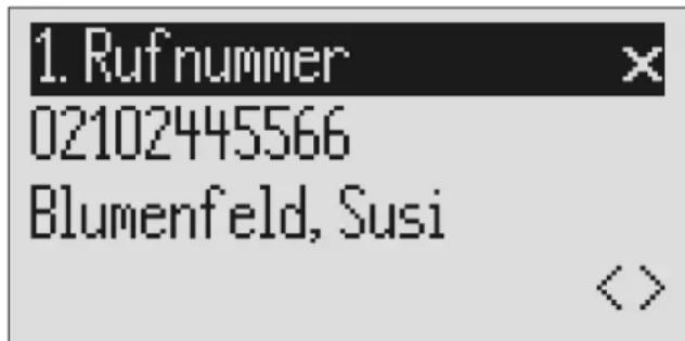 1. Rufnummer 02102445566 Blumenfeld, Susi <>