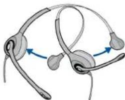 PLANTRONICS Savi W720-M - Anpassen des Kopfbügels - 3