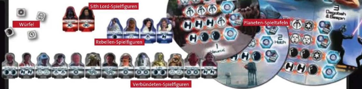 RAVENSBURGER Star Wars: Die große Würfelrebellion - Inhalte - 1
