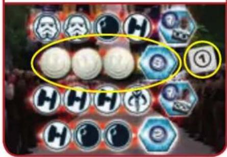 RAVENSBURGER Star Wars: Die große Würfelrebellion - Beispiel eines Spielzugs: - 6
