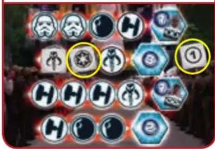 RAVENSBURGER Star Wars: Die große Würfelrebellion - Beispiel eines Spielzugs: - 4