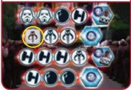 RAVENSBURGER Star Wars: Die große Würfelrebellion - Beispiel eines Spielzugs: - 3