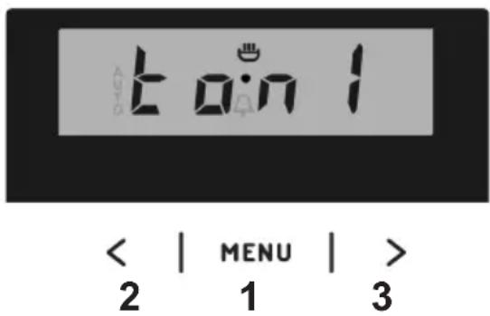 tan 1 < | MENU | > 2 1 3
