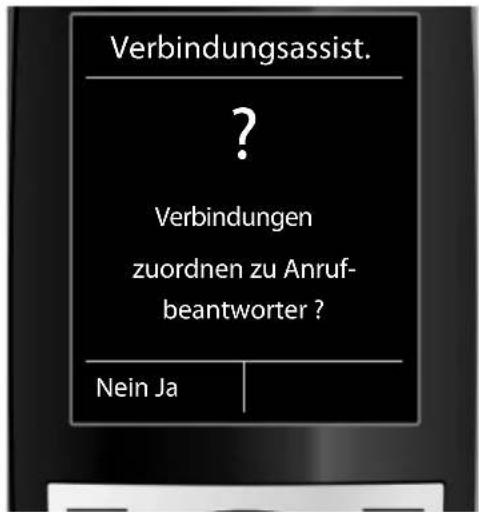 Verbindungsassist. ? Verbindungen zuordnen zu Anruf- beantworter ? Nein Ja