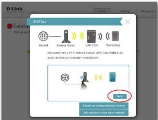 D-LINK DAP-1330/E - Nicht erfolgreiche Ausführung der WPS-Funktion - 1