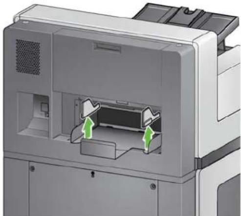 KODAK i5650V - Einstellen der Seitenführungen des oberen oder hinteren Ausgabefachs - 1