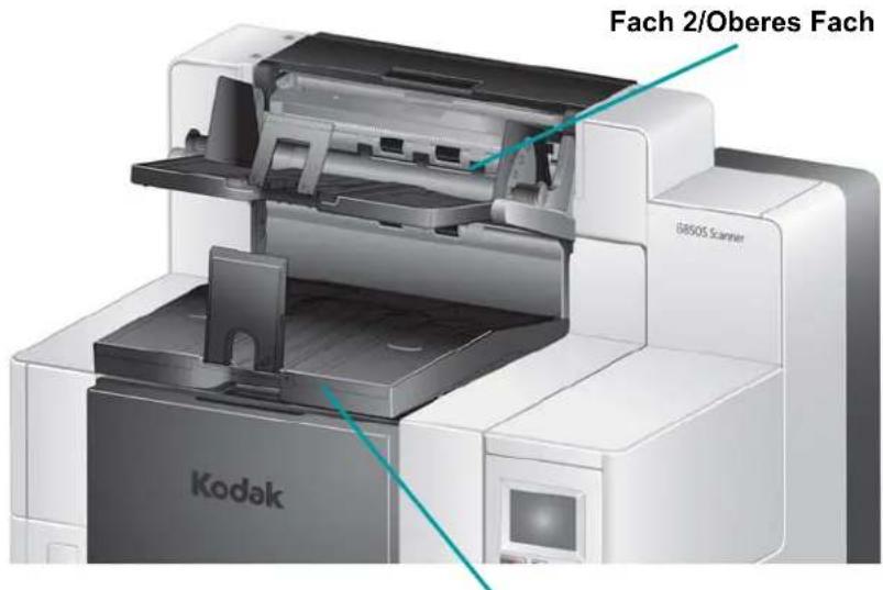 KODAK i5650V - Einstellen der Ausgabefächer für die i5650S und i5850S Scanner - 1