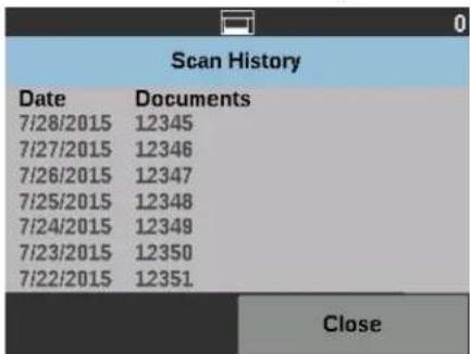 KODAK i5650V - Scan-Historie anzeigen - 1
