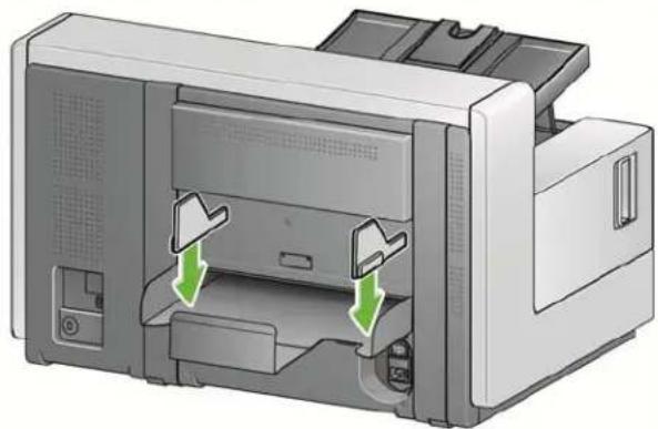 KODAK i5650V - Installieren des hinteren Dokumentenausgabefachs - 2