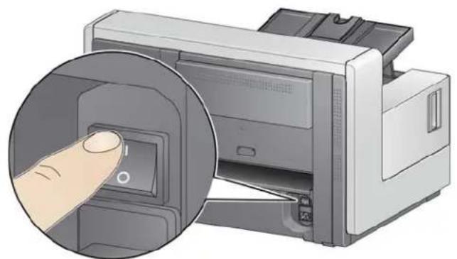 KODAK i5650V - Einschalten des Scanners - 1