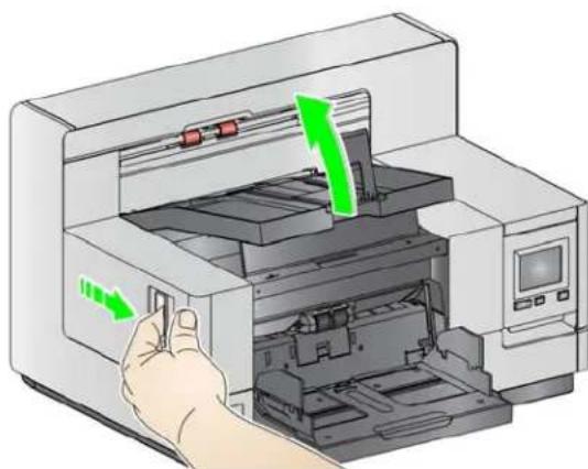 KODAK i5650V - Öffnen der Scannerabdeckung - 1