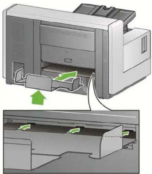 KODAK i5650V - Installieren des hinteren Dokumentenausgabefachs - 1