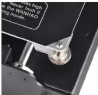 Never touch it the WANHAO being inside.