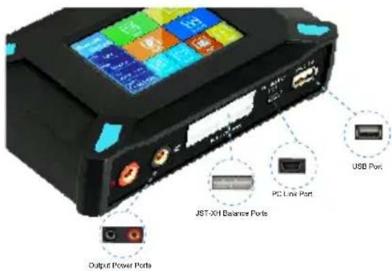JST-XH Balance Ports PC Link Port USB Port Output Power Ports