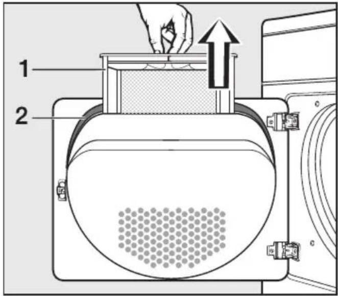 MIELE PT 5135 C EL STARLINE - Flusensiebe trocken reinigen - 1