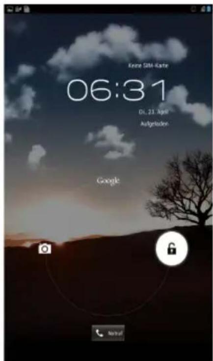 Keine SIM-Kate 06:31 DL.23. April Aufgehenden Google Lock