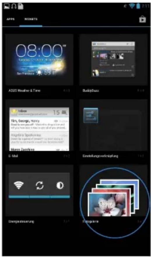 ASUS Fonepad 7 ME373CG - Galerie-Widget aufrufen - 2