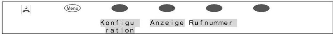 Menu Konfiguration Anzeige Rufnummer