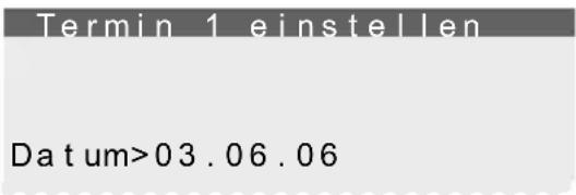 Termin 1 einstellen Datum>03.06.06