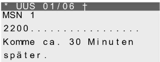 * UUS 01/06 † MSN 1 2200..... Komme ca. 30 Minuten später.