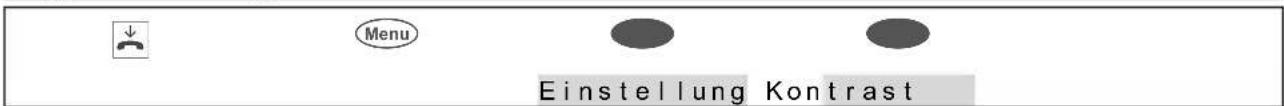 Menu Einstellung Kontrast