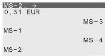 MS-2 : → 0 , 3 1 EUR MS-1 MS-2 MS-3 MS-4
