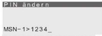 PIN ändern MSN-1>1234_
