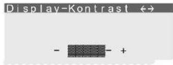 Display-Kontrast ↔ - - +