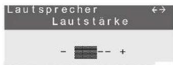 Lautsprecher Lautstärke - - +