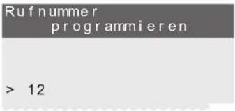Rufnummer programmieren > 12