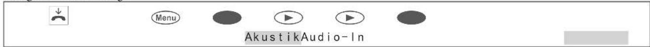 Menu AkustikAudio-In