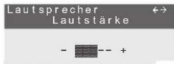 Lautsprecher Lautstärke - - +