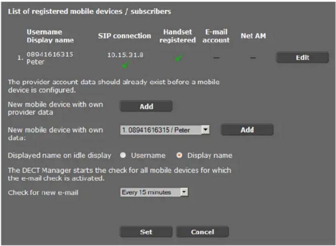 GIGASET N720 IP Pro - Mobilteile konfigurieren - 1