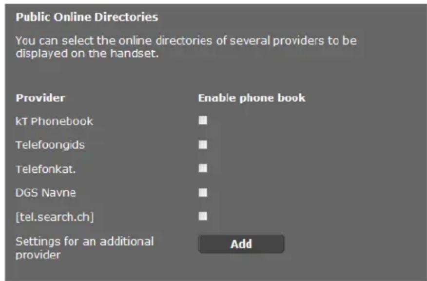 GIGASET N720 IP Pro - Öffentliche Online-Telefonbücher - 1