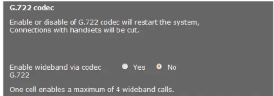 GIGASET N720 IP Pro - Codec G.722 zur Breitbandtelefonie im DECT-Netz freischalten - 1