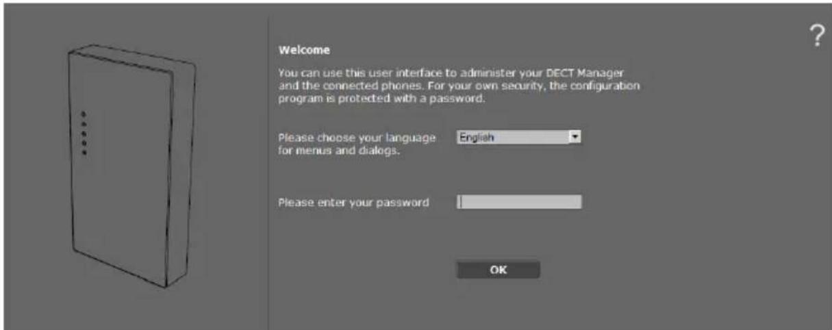 GIGASET N720 IP Pro - Beim Web-Konfigurator an-/abmelden - 1