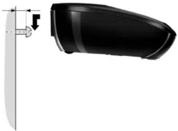 GIGASET E310A Duo - Wandmontage der Ladeschale - 3