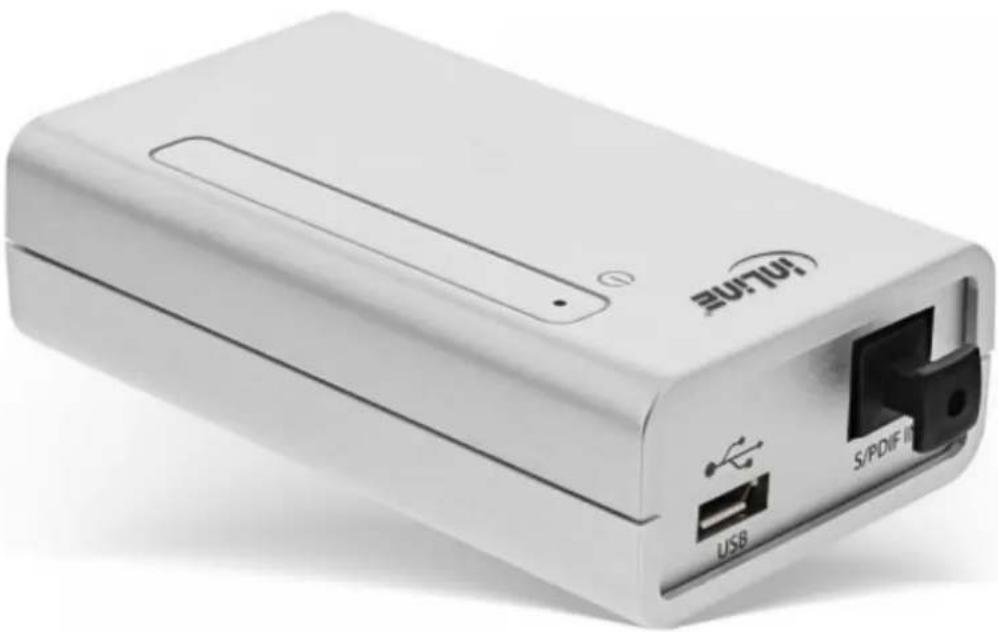 InLine 33058I - InLine® HiFi Audio zu USB Konverter, Cinch und Toslink Audioeingang, 192kHz/24-Bit - 1