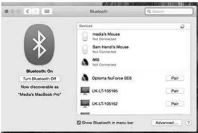 OPTOMA BE6 - Pairing with a Mac - 3