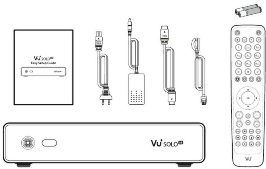 Vu+SOLO® Easy Setup Guide Wu+® Power Cable VU+SOLO® Vu+SOLO® Vu+